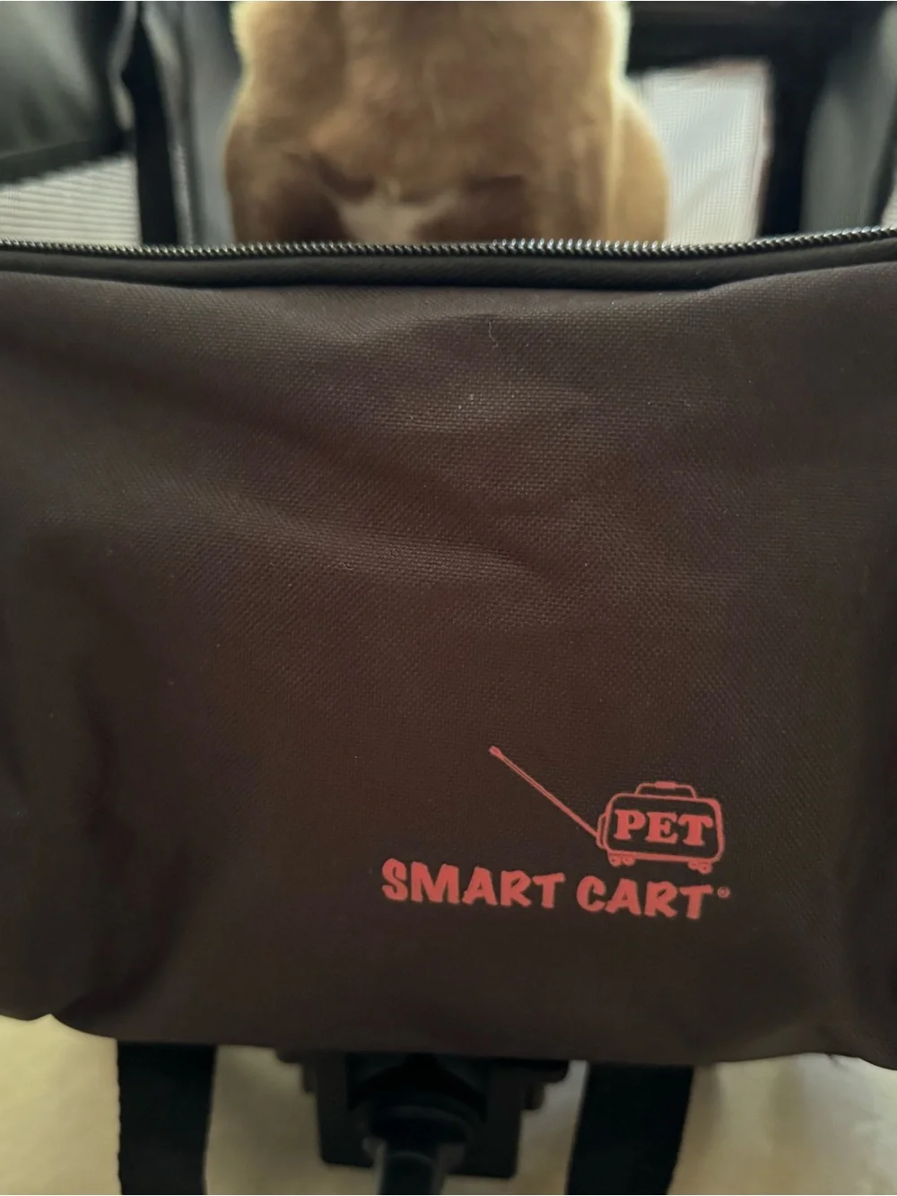 Medium Rolling Pet Carrier and Cart – Black